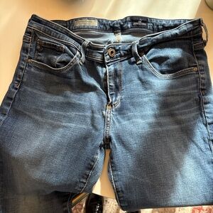 AG Adriano Goldschmied Stevie Ankle Jeans Medium Wash Slim Straight Size 30